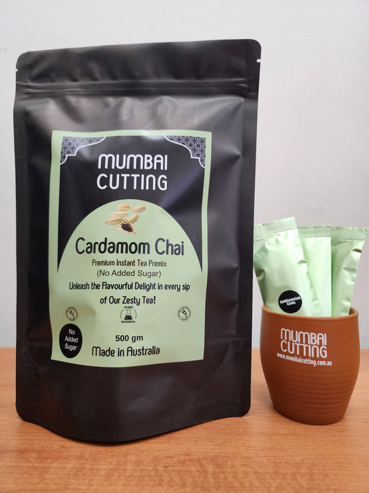 Cardamom Chai Premix Refill Pack 25 Sachets -No Added Sugar