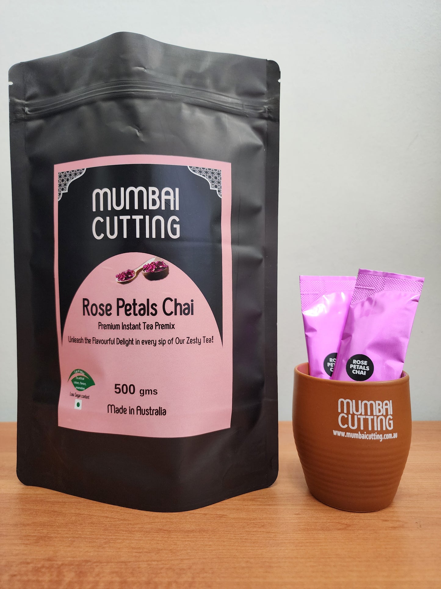 Rose Petals Chai Premix 25 sachets- Refill Pack