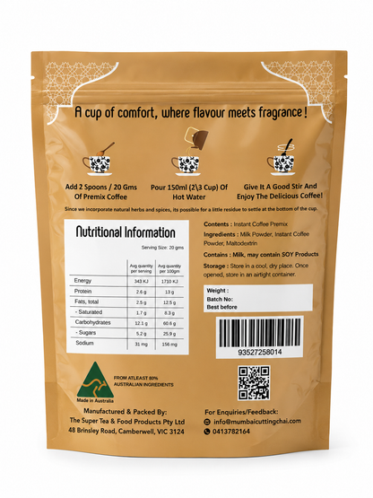 Instant Coffee Premix- 1 Kg - No Added Sugar
