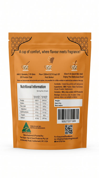 Ginger Chai Premix 500gm - No Added Sugar