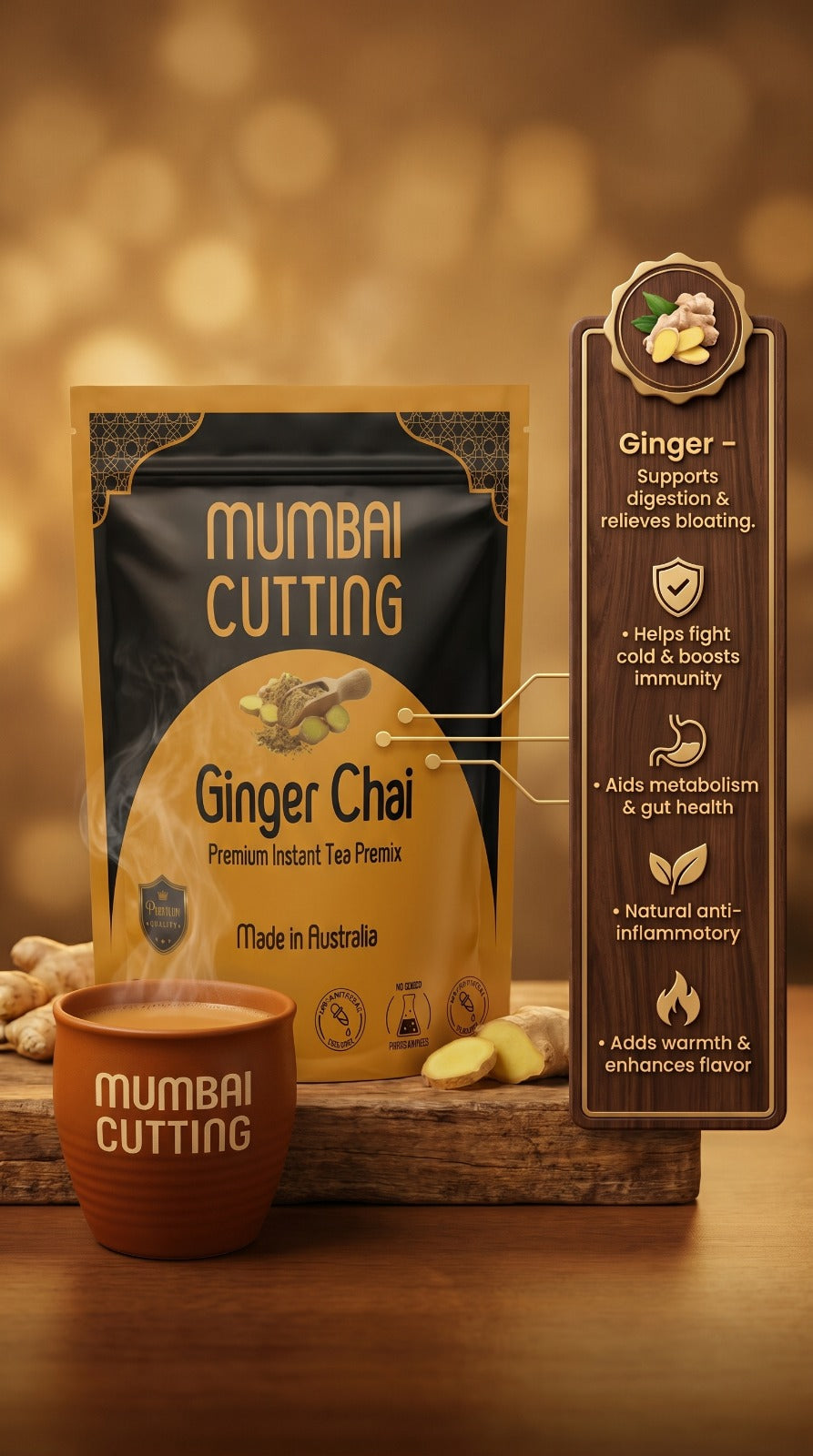 Ginger Chai Premix 500gm