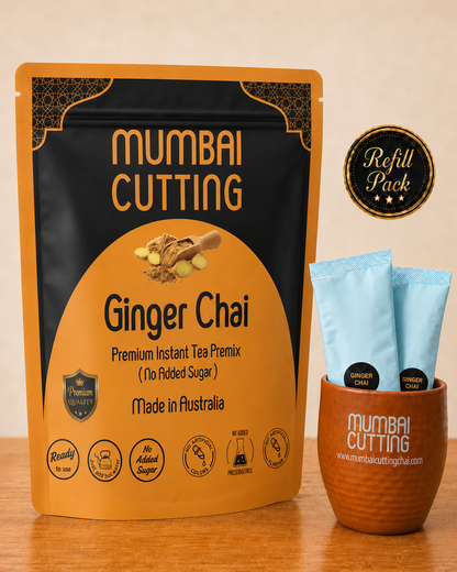 Ginger Chai Premix Refill Pack 25 sachets -No Added Sugar
